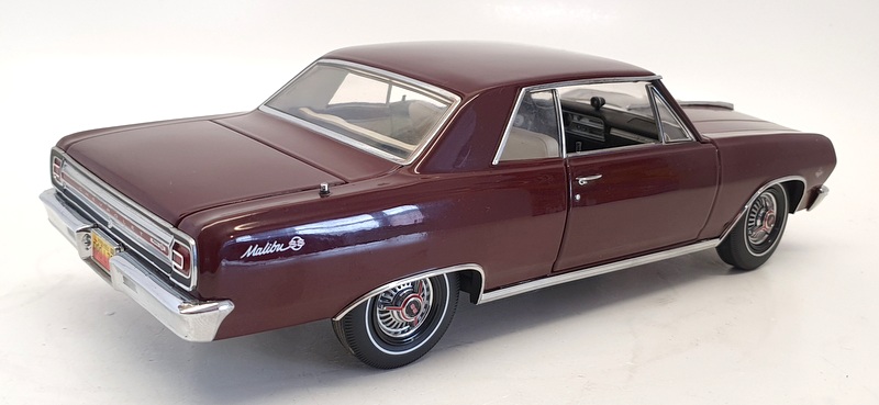 Exact Detail 1/18 Scale Diecast WCC504 - 1965 Chevrolet Malibu SS - Burgundy