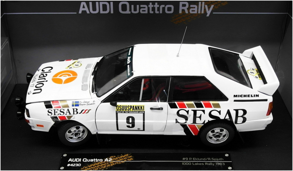 Sun Star 1/18 Scale Diecast 4230 - Audi Quattro A2 - 1000 Lakes Rally 1983