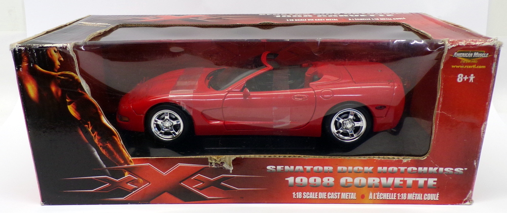 Ertl 1/18 Scale Diecast - 36685 XXX Dick Hotchkiss 1998 Corvette Vin Diesel