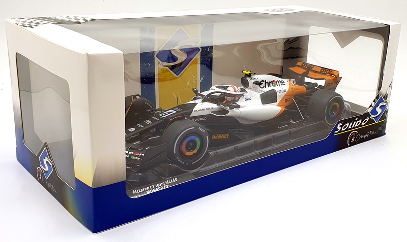 Solido 1/18 Scale S1811203 - McLaren F1 MCL60 Monaco GP Norris #4 2023 Solido 1/18 Scale S1811203 - McLaren F1 MCL60 Monaco GP Norris #4 2023