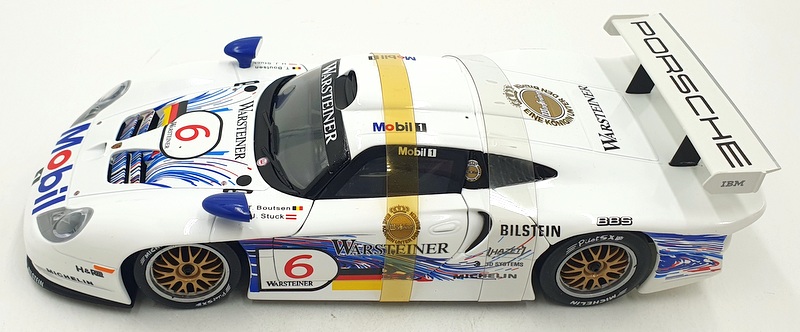 UT 1/18 Scale Diecast 15224M - Porsche 911 GT1 Le Mans #6 T.Boutsen