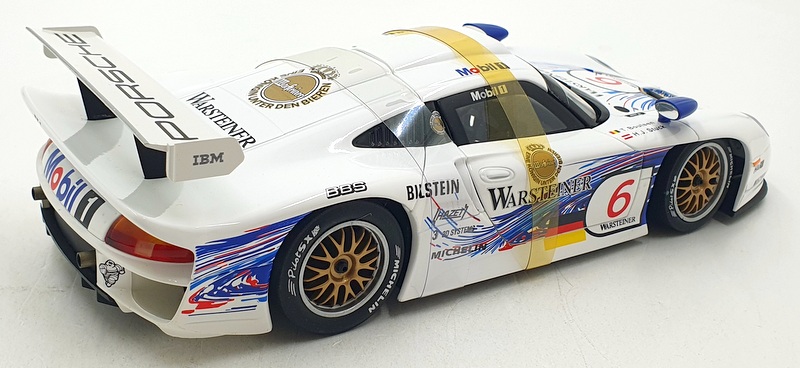 UT 1/18 Scale Diecast 15224M - Porsche 911 GT1 Le Mans #6 T.Boutsen