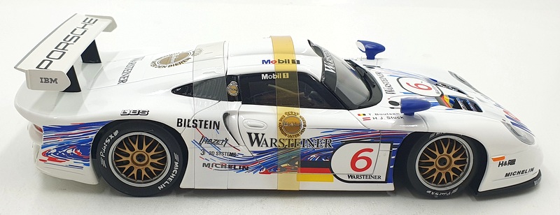 UT 1/18 Scale Diecast 15224M - Porsche 911 GT1 Le Mans #6 T.Boutsen