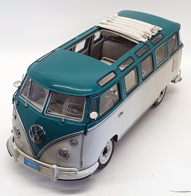 Sunstar 1/12 Scale 5084 - 1962 VW Volkswagen Samba Bus - Blue/Beige ...