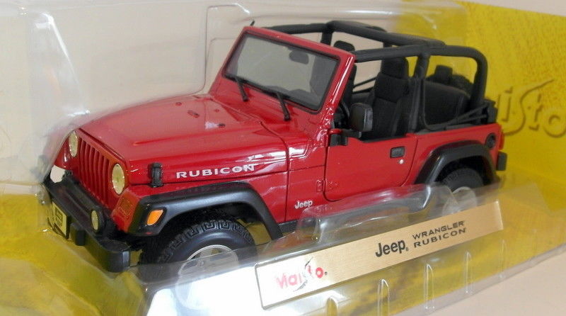 maisto jeep wrangler rubicon 1 18