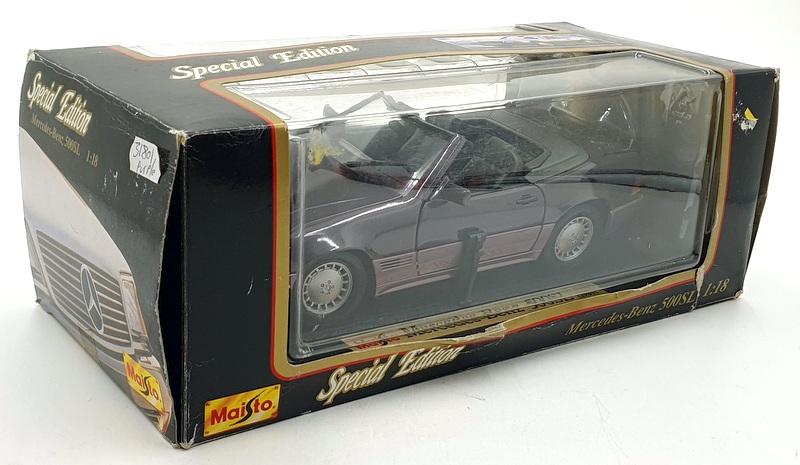 Maisto 1/18 Scale Diecast - 31801 Mercedes Benz 500SL 1989 - Purple