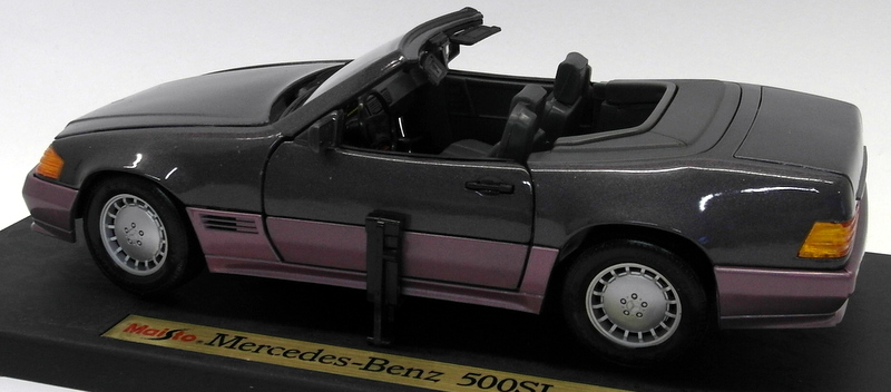 Maisto 1/18 Scale Diecast - 31801 Mercedes Benz 500SL 1989 - Purple