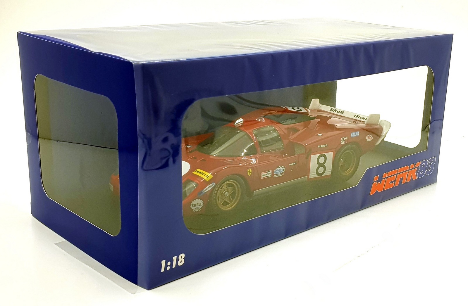 WERK83 1/18 フェラーリ 512S #8 ルマン24H 1970 Werk83 1/18 Scale Diecast W18053003 - Ferrari 512S #8 LeMans 24h