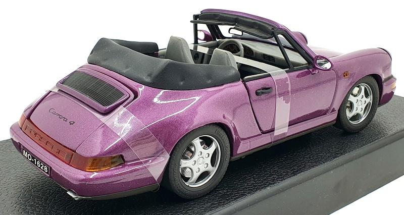 Anson 1/18 Scale Diecast 30309-W - Porsche 911 Carrera 4 Cabriolet - Purple
