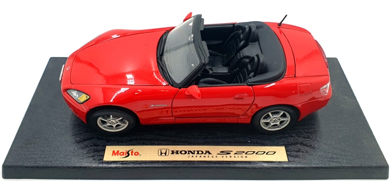 自動車 1/18 Honda S2000 Japanese Version RHD Maisto 1/18 Scale Diecast 31879 - Honda S2000 Japanese Version