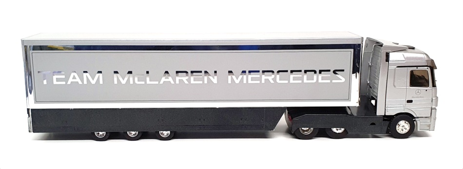 Eligor 1/43 Scale 111595 - Mercedes Actros Transporter McLaren Mercedes - Silver