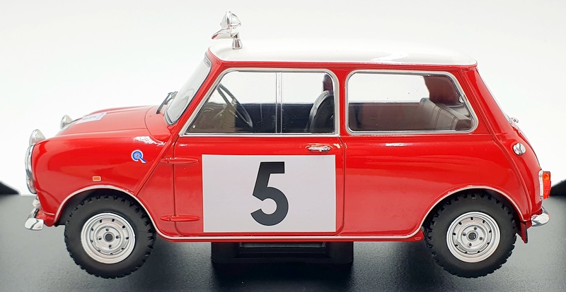 IXO Models 1/18 Scale 18RMC065A - 1965 Mini Cooper S #5 RAC R.Aaltonen