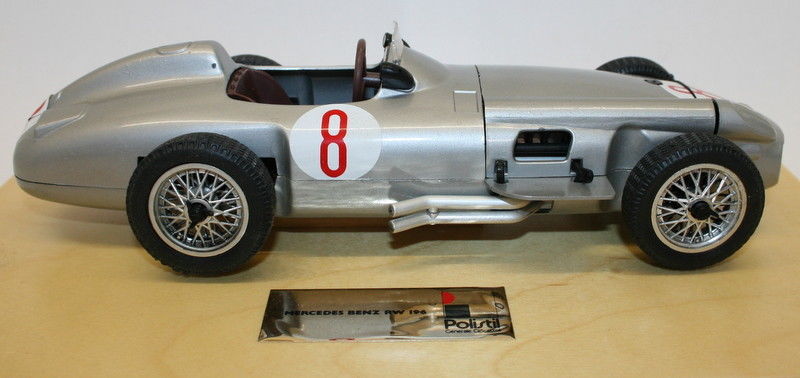 メルセデス　ベンツ　W196　ミニカー　イタリア　　ダイキャスト　ポリスティル Polistil Mercedes-Benz RW 196 Silver Model Car 1/16 Scale Art. TG9