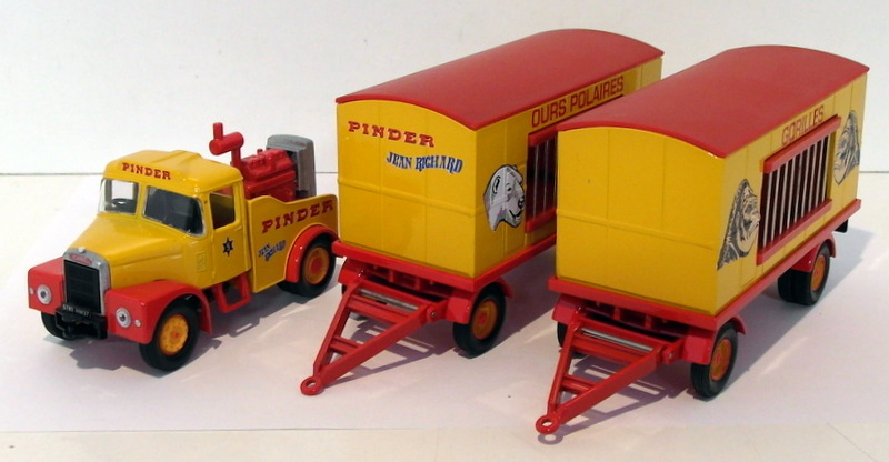 Corgi 1/50 Scale Diecast 16801 - Scammell Highwayman & 2 Cage Trailers - Pinder