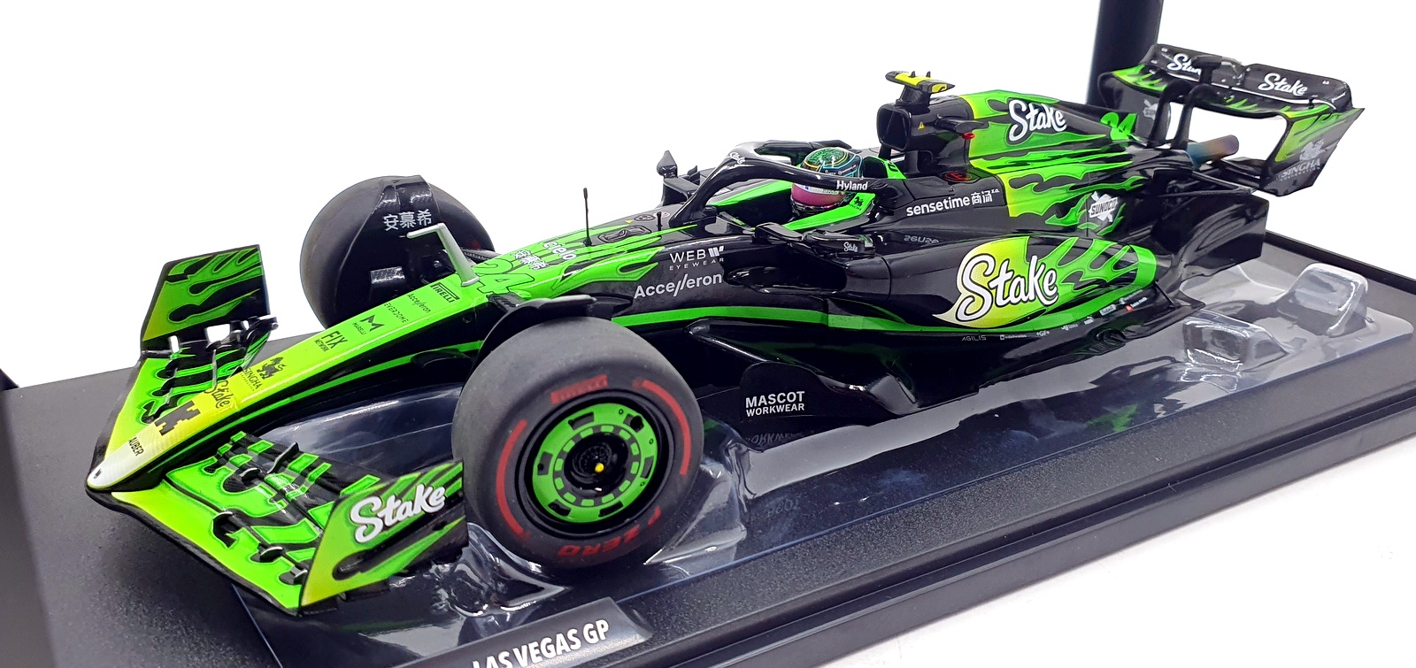 Solido 1/18 Scale S1814103 Kick Sauber F1 Team C44 #24 Las Vegas GP Zhou