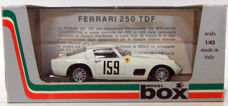 Box Model 1/43 Scale Diecast 8427 - Ferrari 250 #159 Tour De