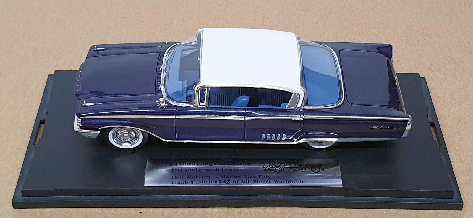 Goldvarg 1/43 Scale GC-084A - 1960 Mercury Park Lane 4Dr. - Marine Blue Goldvarg 1/43 Scale GC-084A - 1960 Mercury Park Lane 4Dr. - Marine Blue