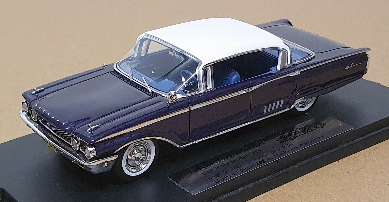 Goldvarg 1/43 Scale GC-084A - 1960 Mercury Park Lane 4Dr. - Marine Blue Goldvarg 1/43 Scale GC-084A - 1960 Mercury Park Lane 4Dr. - Marine Blue