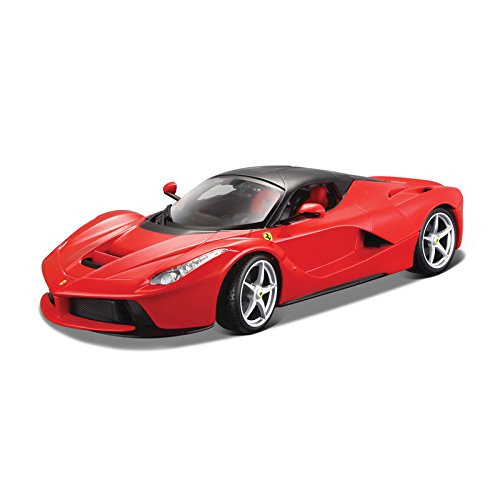 Burago 1/18 Scale Diecast 18-16001R Ferrari LaFerrari Supercar Red Black Wheels