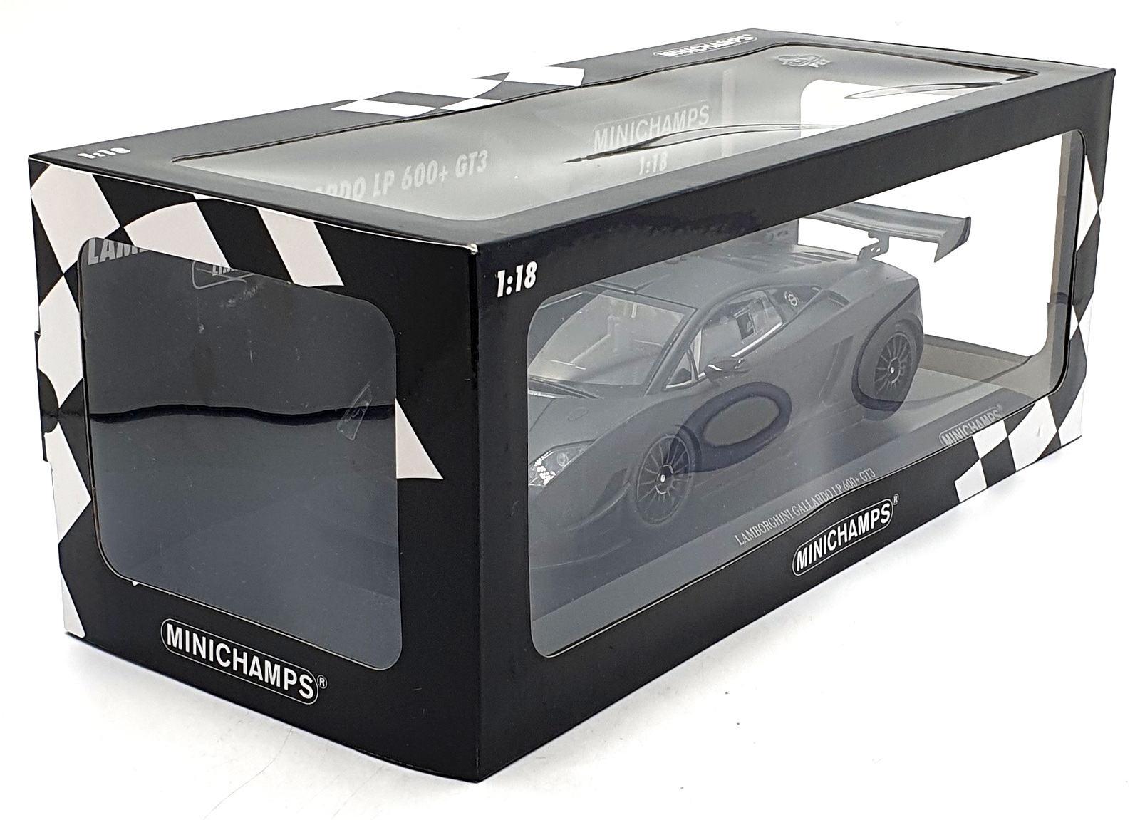 Minichamps 1/18 Scale - 151 111100 Lamborghini Gallardo LP600 GT3 - Matt Black Minichamps 1/18 Scale - 151 111100 Lamborghini Gallardo LP600 GT3 - Matt Black