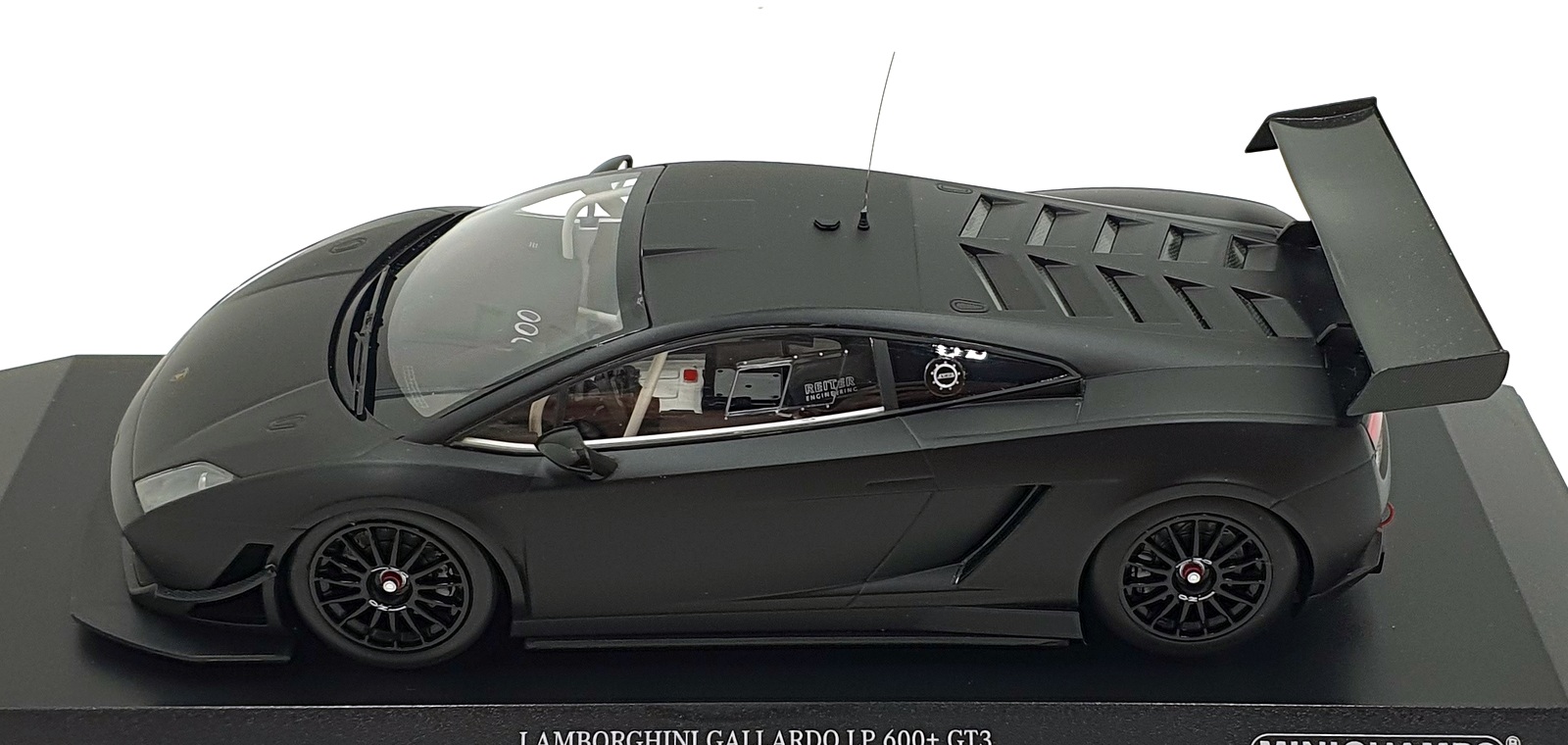 Minichamps 1/18 Scale - 151 111100 Lamborghini Gallardo LP600 GT3 - Matt Black Minichamps 1/18 Scale - 151 111100 Lamborghini Gallardo LP600 GT3 - Matt Black