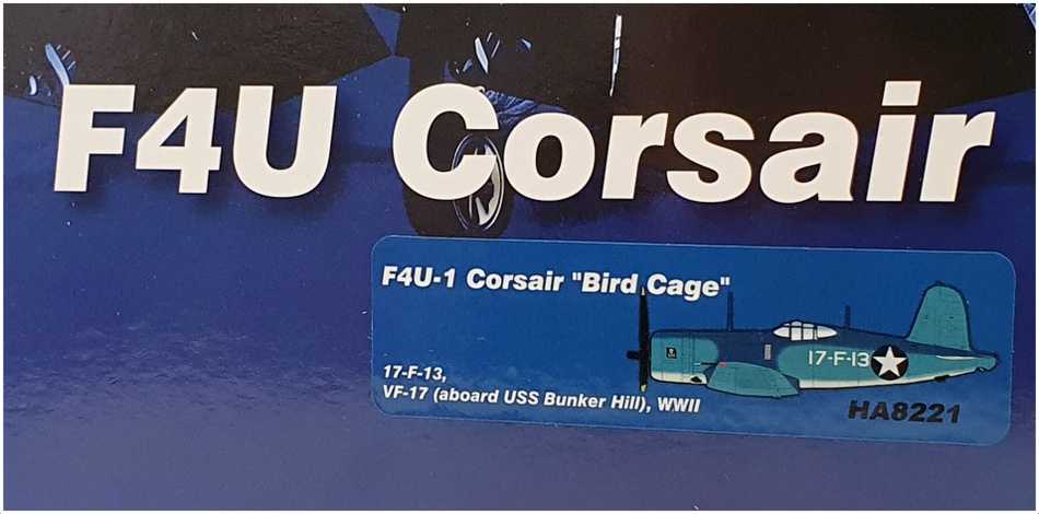 Hobby Master 1/48 Scale HA8221 - Vought F4U-1 Corsair 