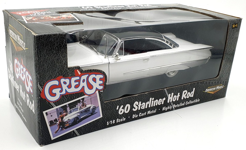 Ertl 1/18 Scale Diecast 36602 - Grease 60 Starliner Hot Rod - White/Black Roof