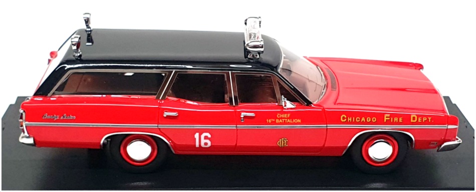 Goldvarg 1/43 Scale GC-055D - 1970 Ford Galaxie Station Wagon Fire Chief