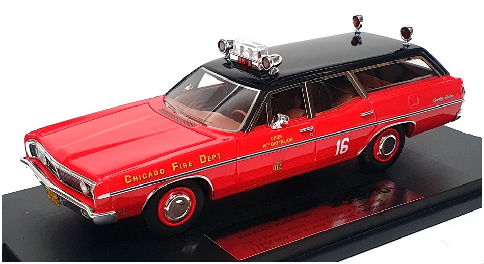 Goldvarg 1/43 Scale GC-055D - 1970 Ford Galaxie Station Wagon Fire Chief