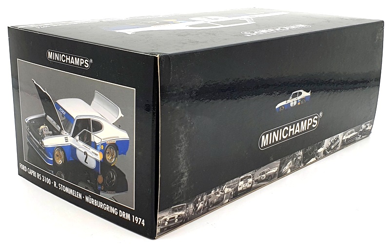 Minichamps 1/18 Scale 180 748002 - Ford Capri RS3100 Nurburgring 74 Stommelen