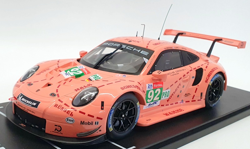 IXO Models 1/18 Scale Diecast LEGT18003 - Porsche 911 GT3 RSR - Pink