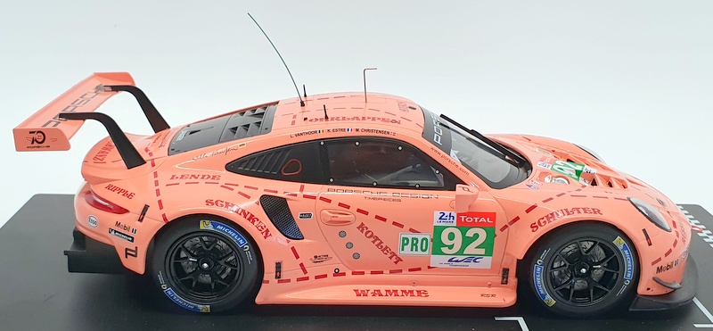 IXO Models 1/18 Scale Diecast LEGT18003 - Porsche 911 GT3 RSR - Pink