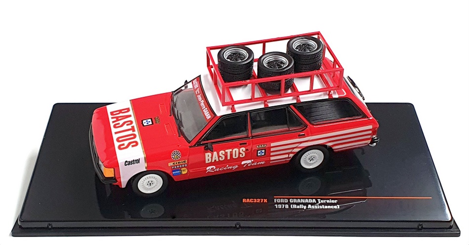 Ixo 1/43 Scale RAC327X - 1978 Ford Granada Turnier Rally Assistance - Red