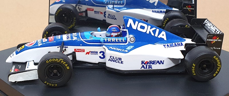 Onyx 1/43 Scale 239 - F1 Tyrrell Yamaha 023 #3 Ukyo Katayama - Blue/White Onyx 1/43 Scale 239 - F1 Tyrrell Yamaha 023 #3 Ukyo Katayama - Blue/White