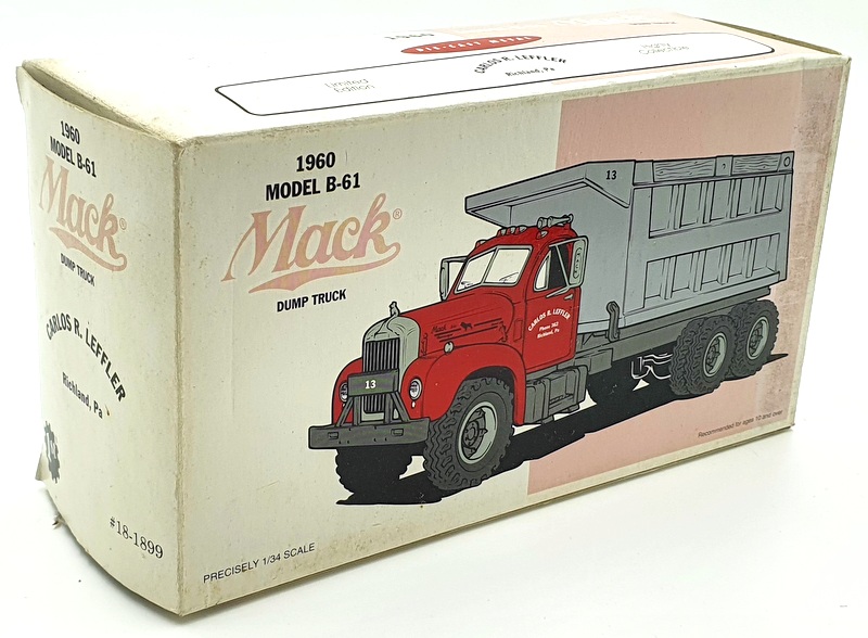 First Gear 1/34 Scale 18-1899 - 1960 B61 Mack Dump Truck