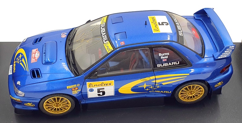 Autoart 1/18 Scale 89992 - Subaru Impreza WRC Monte Carlo Burns Reid #5 Signed