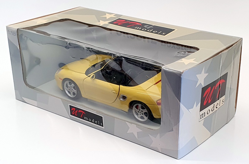 UT Models 1/18 Scale Model Car 27861 - Porsche Boxter S - Yellow