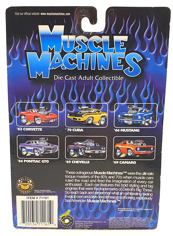 Muscle Machines 1/64 Scale Diecast 71161 01-3 - 1966 Ford Mustang GT350