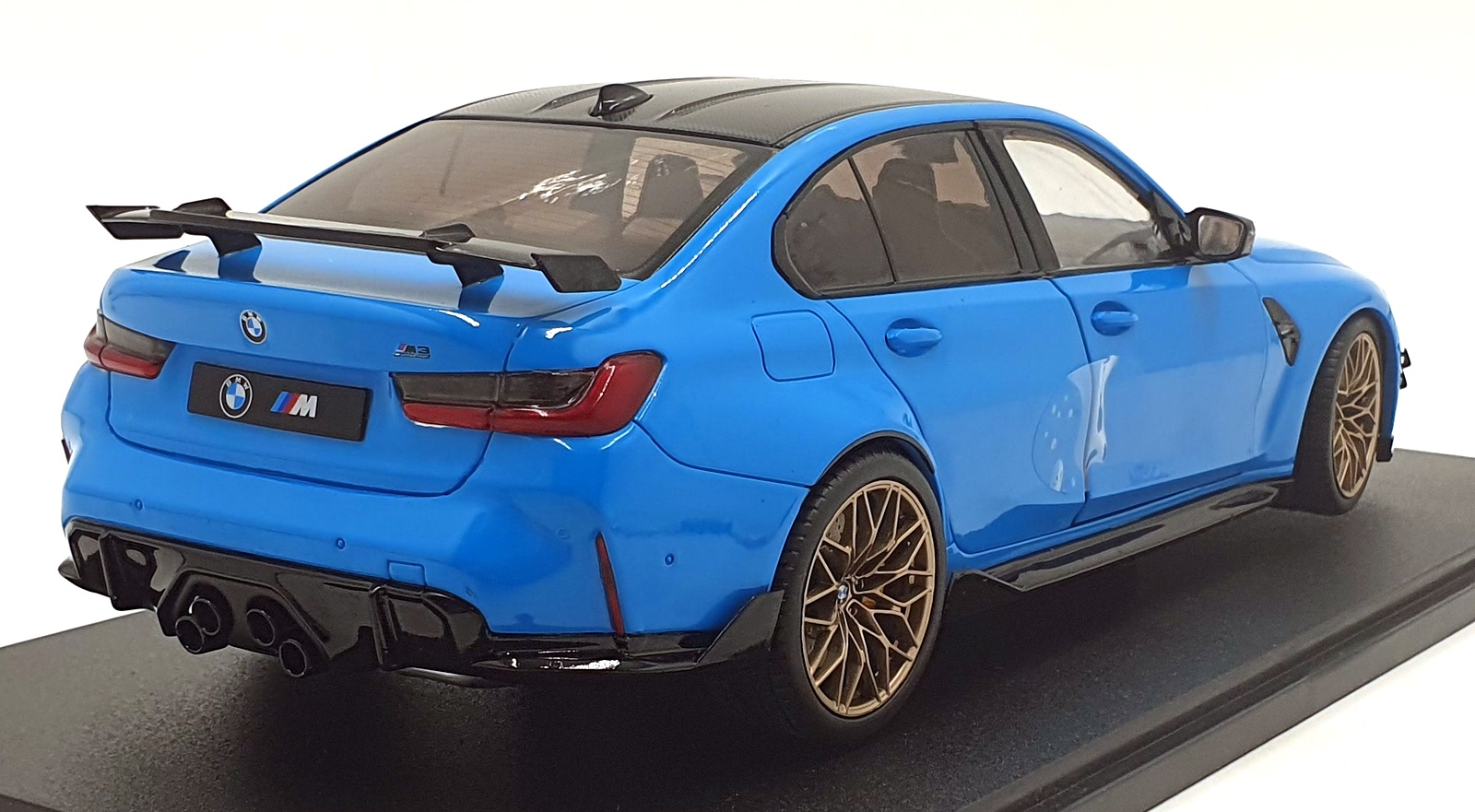 Solido 1/18 Scale Diecast S1814303 2024 BMW M3 Performance Parts - Blue