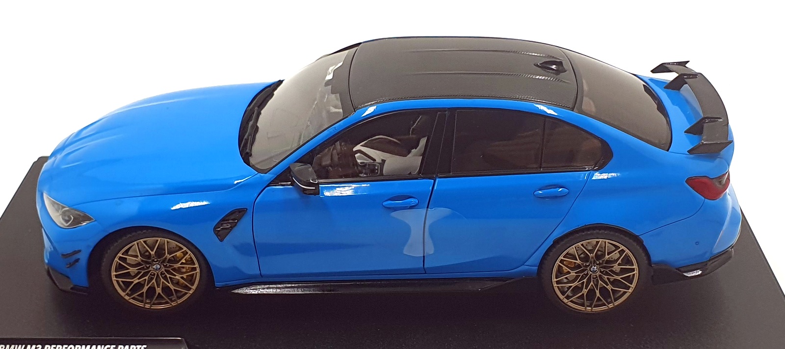 Solido 1/18 Scale Diecast S1814303 2024 BMW M3 Performance Parts - Blue