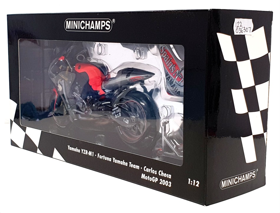 Minichamps 1/12 Scale 122 036307 - Yamaha YZR-M1 Checa MotoGP 2003