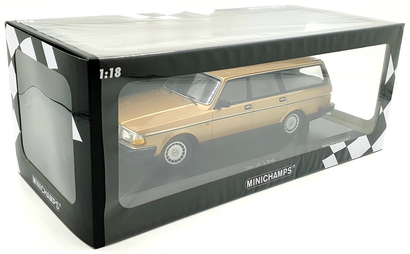 Minichamps 1/18 Scale Diecast 155 171415 - Volvo 240 GL Break 1986 - Gold