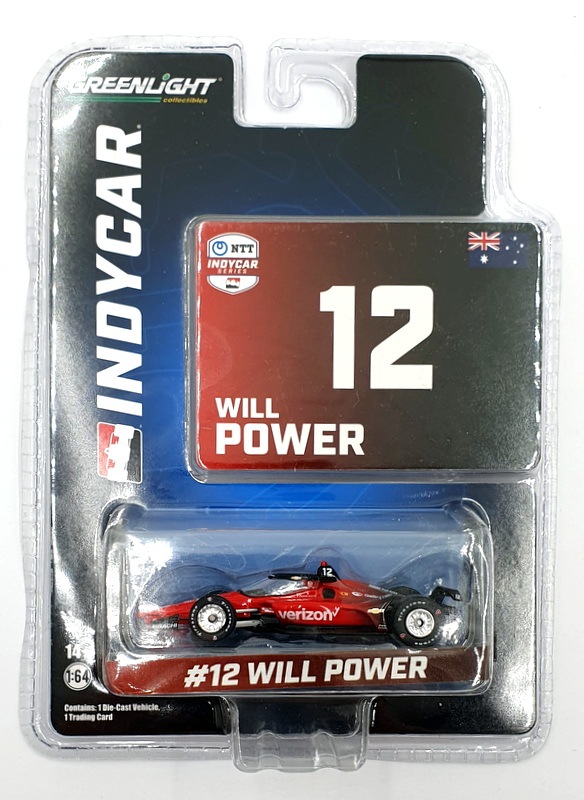 Greenlight 1/64 Scale 11566 NTT Indycar Series #12 W. Power - Blue