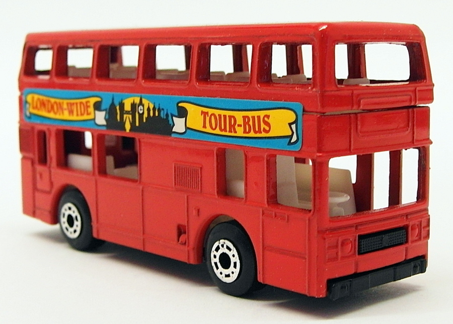 Matchbox Appx 8cm Long Diecast MB-17 - London Bus - Red