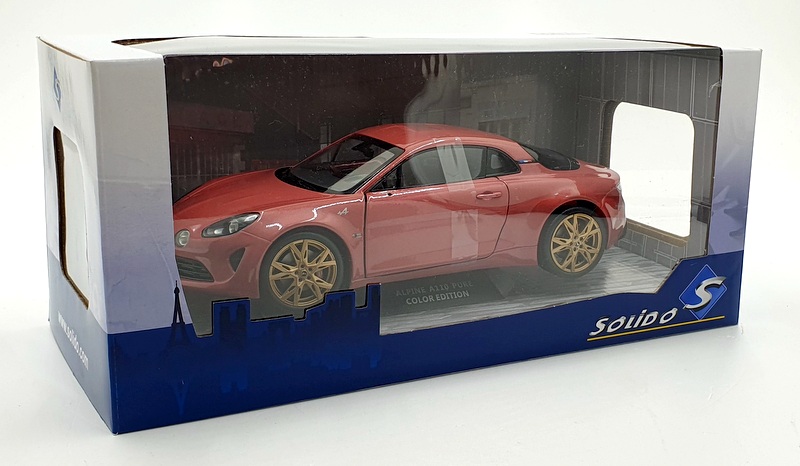 Solido 1/18 Scale Diecast S1801611 - 2021 Alpine A110 Pure - Rose