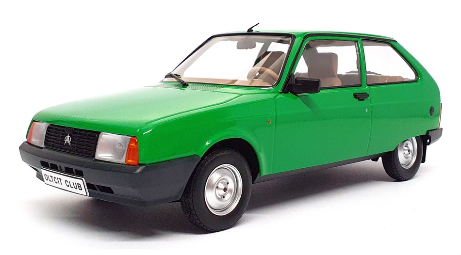 Triple9 1/18 Scale Diecast T9-1800334 - 1992 Oltcit Club 11 RL - Green Triple9 1/18 Scale Diecast T9-1800334 - 1992 Oltcit Club 11 RL - Green