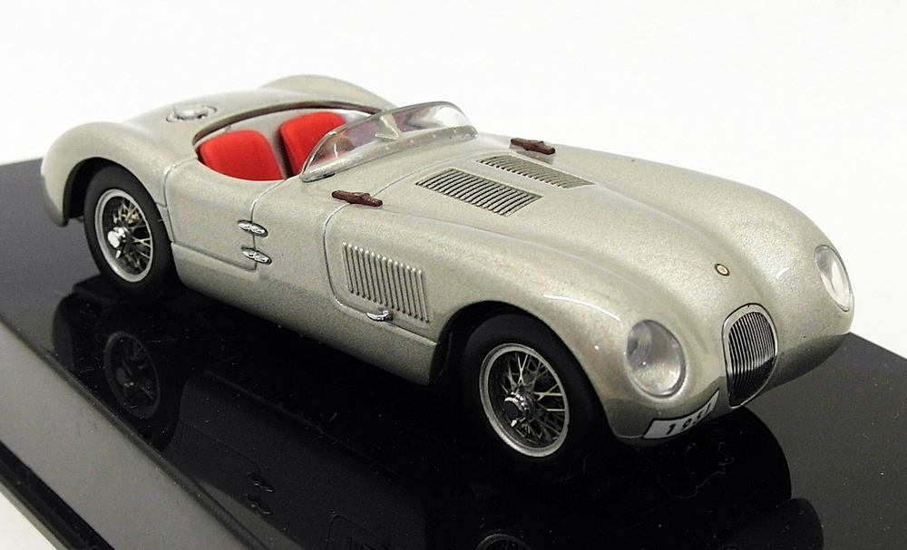 Autoart 1/43 Scale Model Car 53502 - Jaguar C-Type - Silver