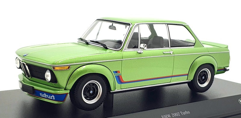 Minichamps 1/18 Scale 155 026206 - 1972 BMW 2002 Turbo - Green Metallic