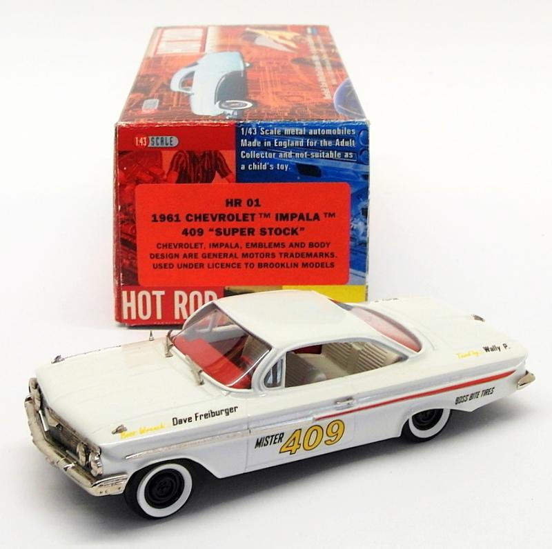 Brooklin Models 1/43 Scale Hot Rod HR01 - 1961 Chevrolet Impala 409 Super Stock