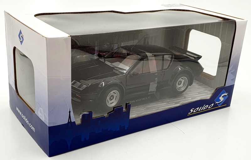 Solido 1/18 Scale Diecast S1801205 - Alpine A310 Pack GT 1983 - Black